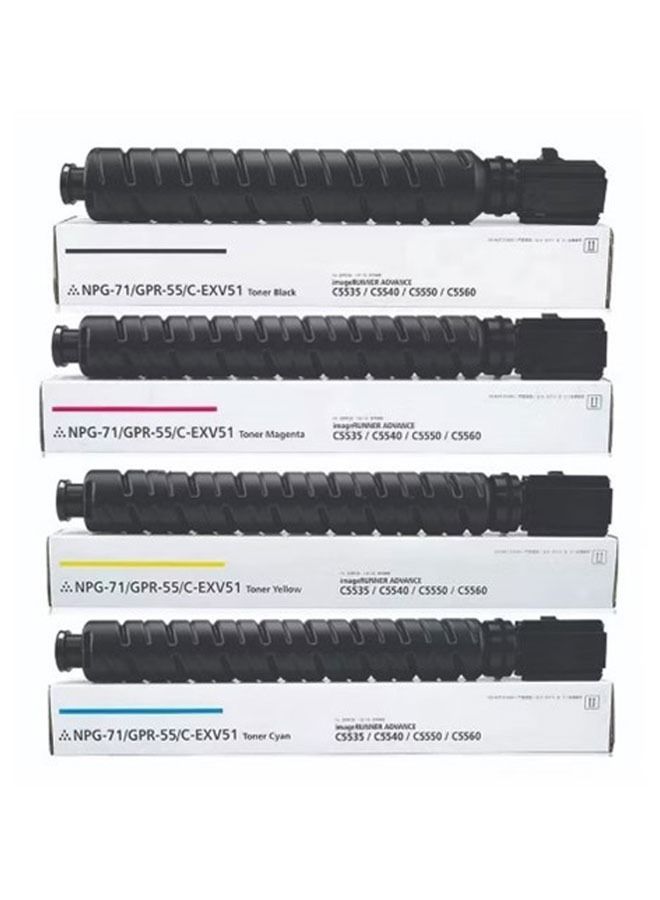 Compatible Toner For Canon IR ADV C5535i,C5540i,5550i,5560i,C5735,C5750 ( (4 Color Complete Set)