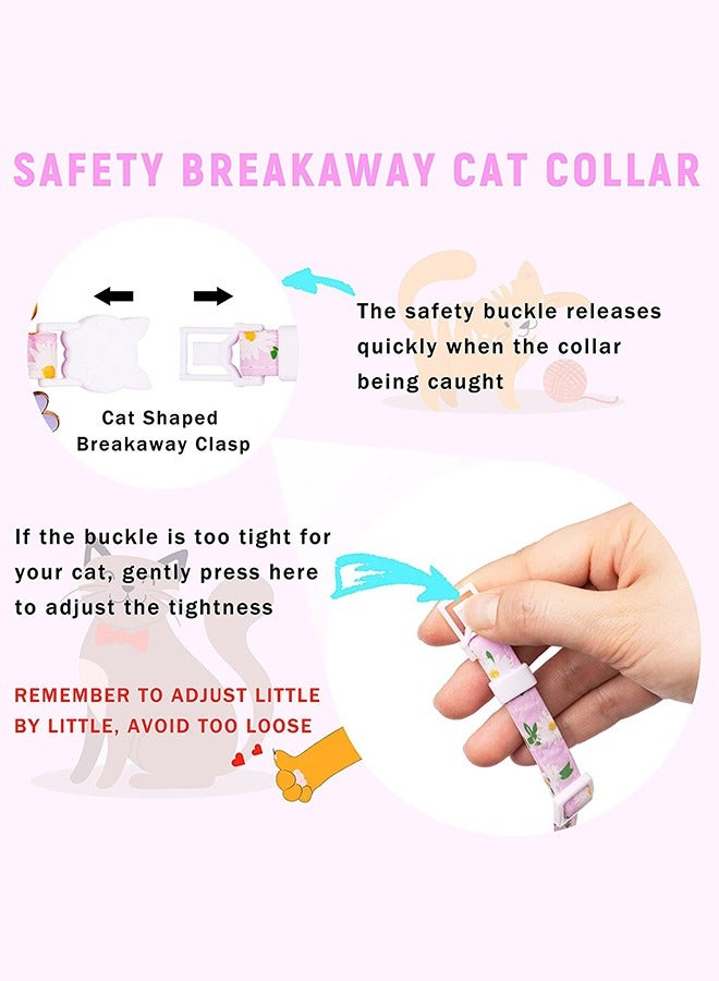 GUDOO قلادة قطة لآيرتاغ، قلادة قطة للقطط الصغيرة مع حامل سيليكون لآيرتاغ، جرس وسحر زهرة للقطط الإناث والذكور والكلاب الصغيرة، لونها أرجواني. - Image 3