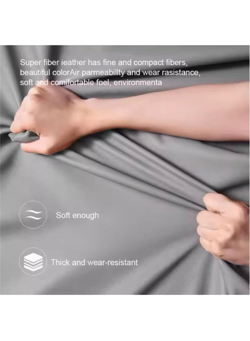 مونوج طاولة جانبية ذكية مع 3 أدراج وإضاءة LED قابلة للتعديل وطاولة بجانب السرير لغرفة النوم وغرفة المعيشة وسطح طاولة من الزجاج المقسّى - Image 5