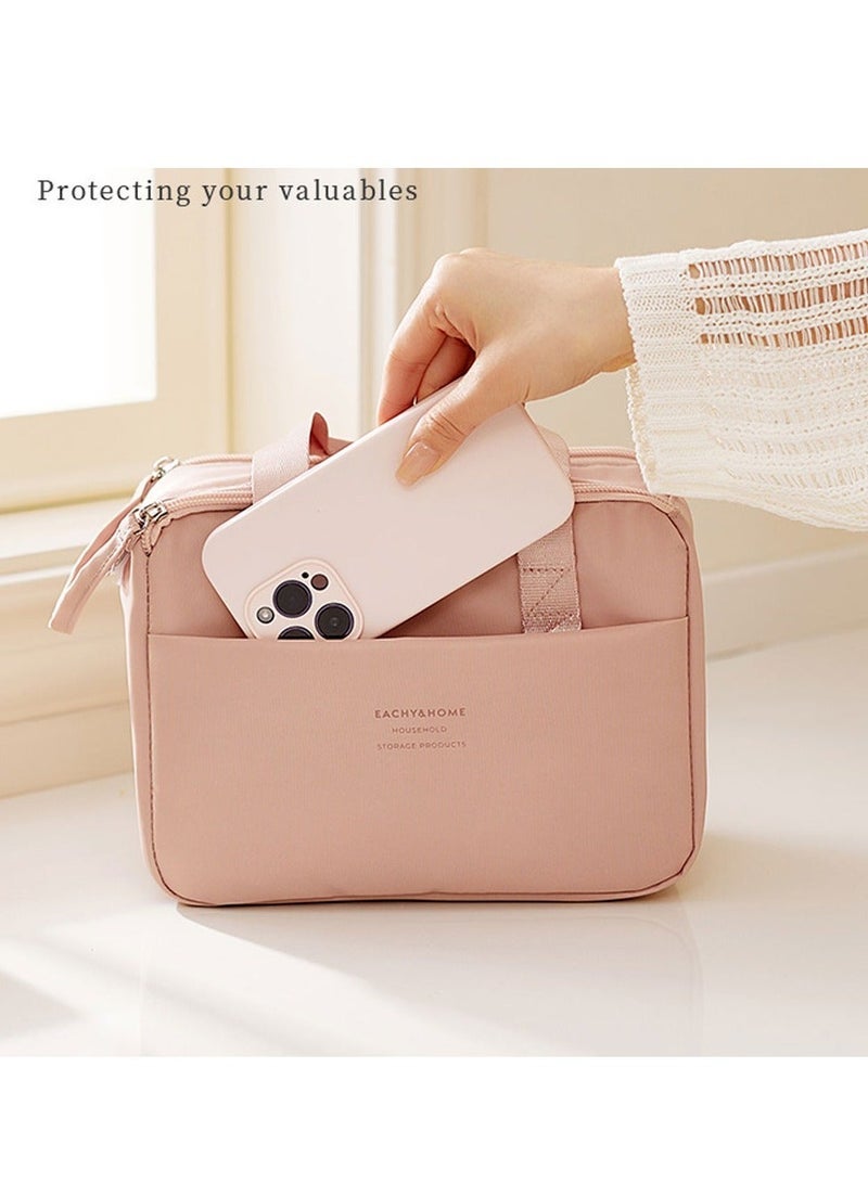 rayze Women's lunch bag, men's insulated lunch bag, with adjustable shoulder strap, leak-proof, insulated, large-capacity lunch box, refrigerated lunch box, suitable for office, work, school, beach or travel (pink) - Image 4