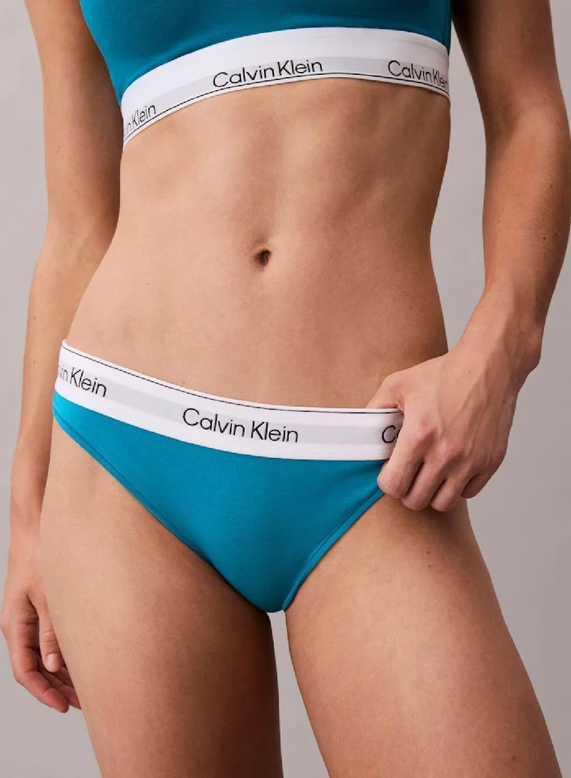 CALVIN KLEIN Teal Breeze Bikini Briefs - Icon Cotton Modal for Women | Best Price UAE