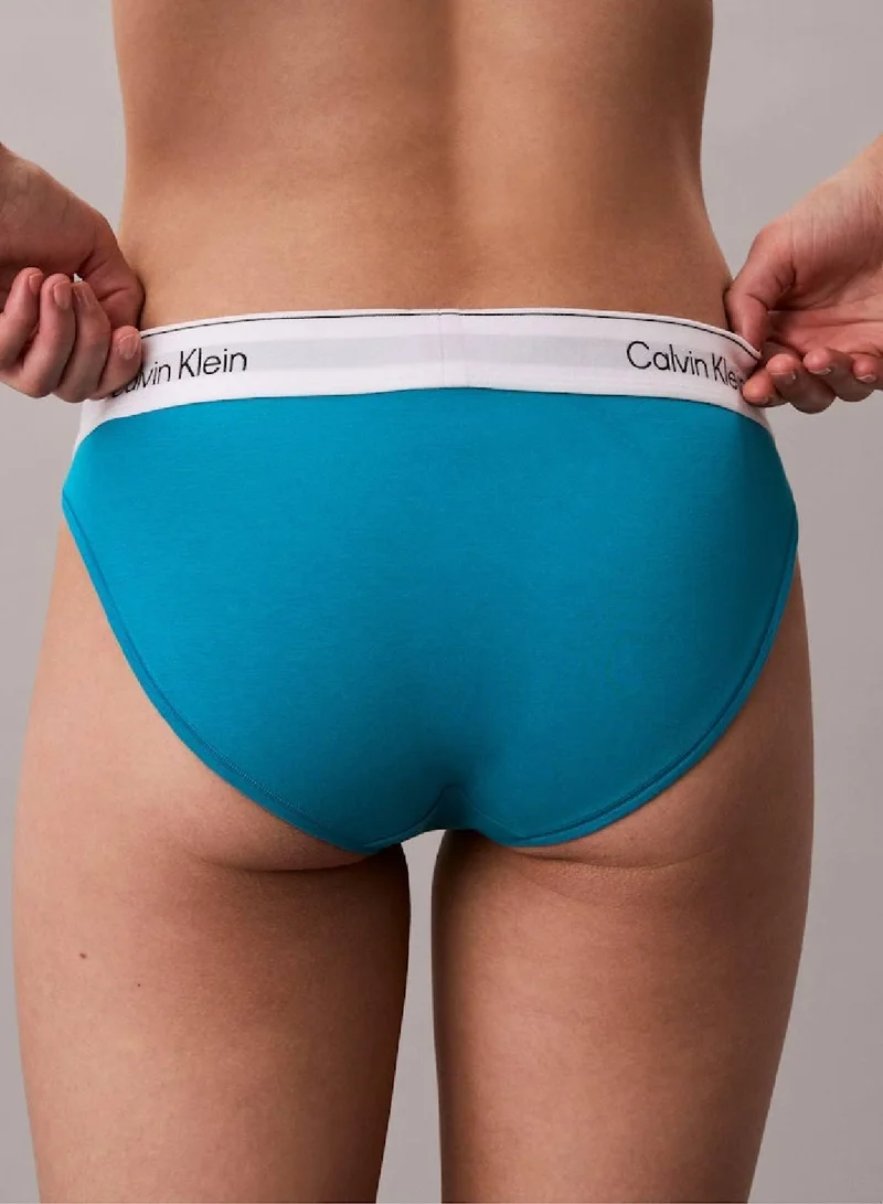 CALVIN KLEIN Teal Breeze Bikini Briefs - Icon Cotton Modal for Women | Best Price UAE