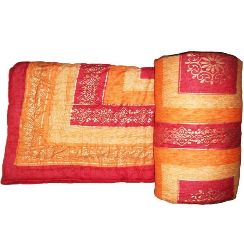SAMRADHI Traditional Famous Jaipuri Beautiful Floral Print in Multi Colour Jaipuri Rajai/Razai/Quilt Single/Single Bed Quilt/Comforter/AC Quilt/AC Comforter - Image 2