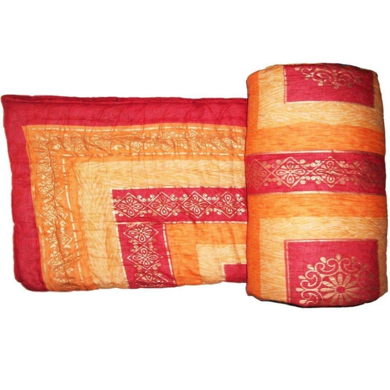 SAMRADHI Traditional Famous Jaipuri Beautiful Floral Print in Multi Colour Jaipuri Rajai/Razai/Quilt Single/Single Bed Quilt/Comforter/AC Quilt/AC Comforter - Image 1