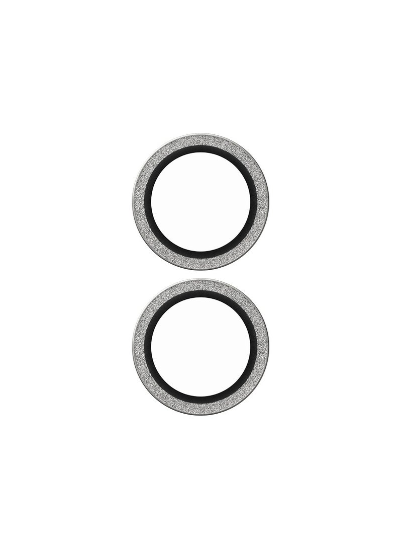 PanzerGlass SAFE by PanzerGlass® Rings Camera Lens Protector for iPhone 16 | 16 Plus Silver Glitter, Scratch and Drop Protection - with mounting aid for easy installation, Stylish Protection - Image 4