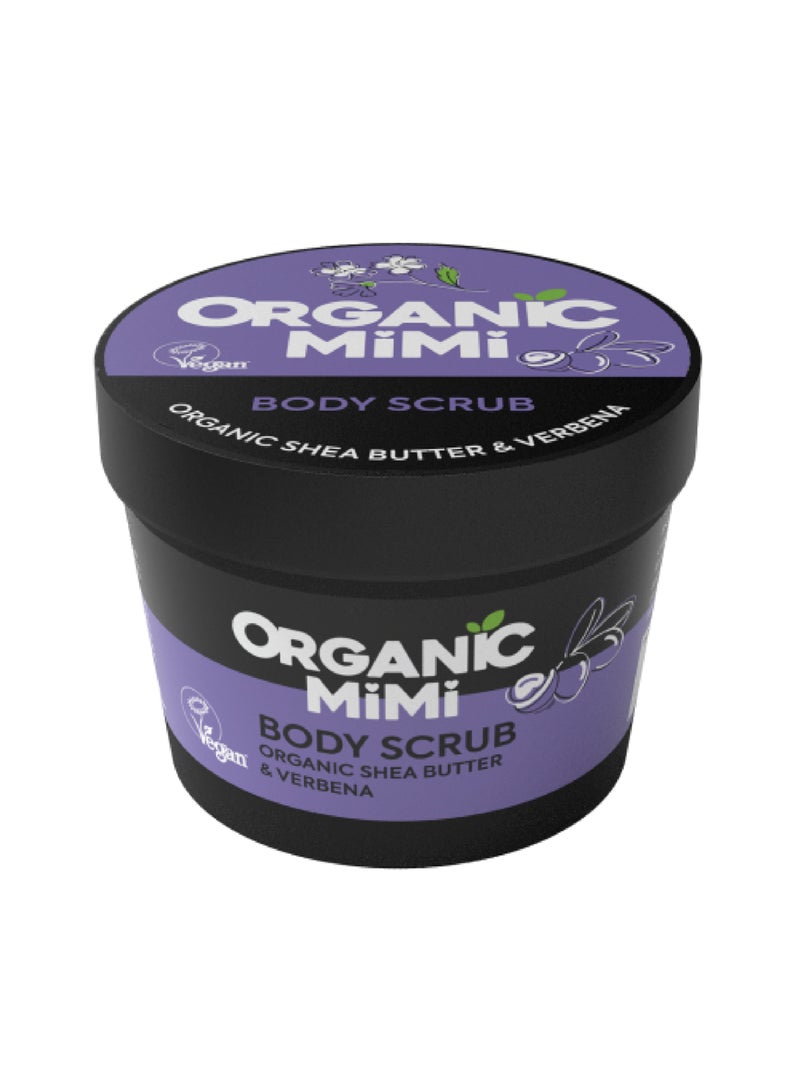 Organic Mimi Shea & Verbena Body Scrub 120g - Image 1