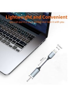 KASTWAVE USB A to Lightning Audio Adapter Cable USB 3.0 Male to Lightning Female HiFi Audio Headphones Converter Fit MacBook Computer PC Headphone, Earbuds Mic Nylon Braided  - Image 2