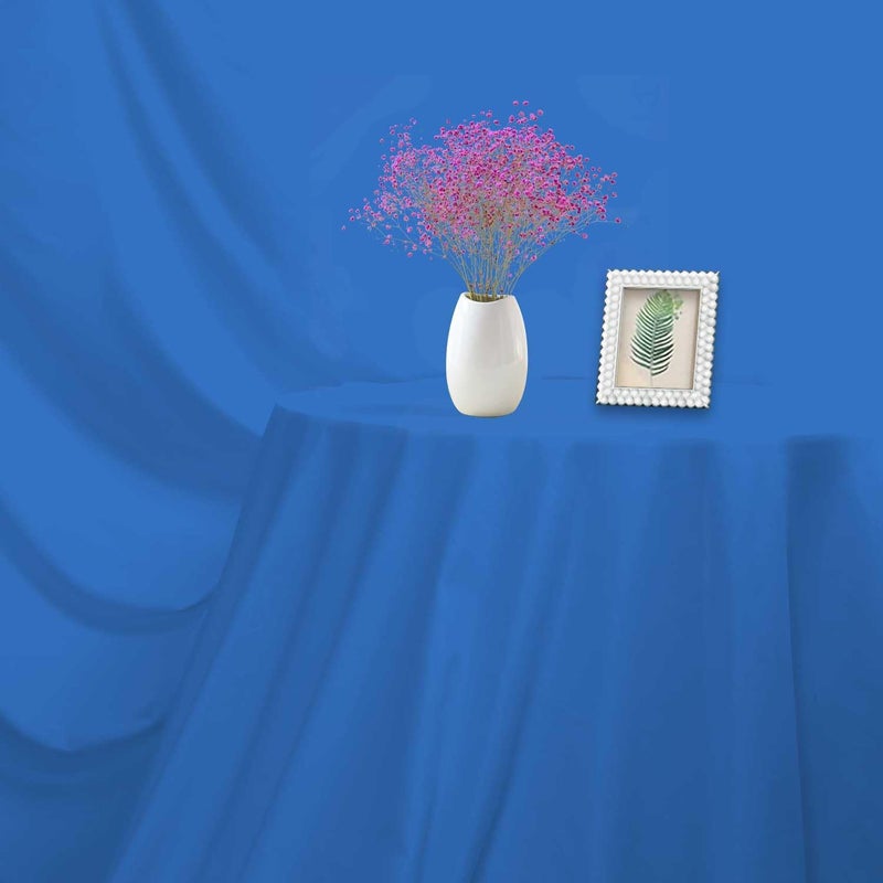 TYTYUU Blue Photo Backdrop for Photoshoot Blue Background for Photography Photo Backdrop Curtain for Party 10 x 20 FT - Image 4