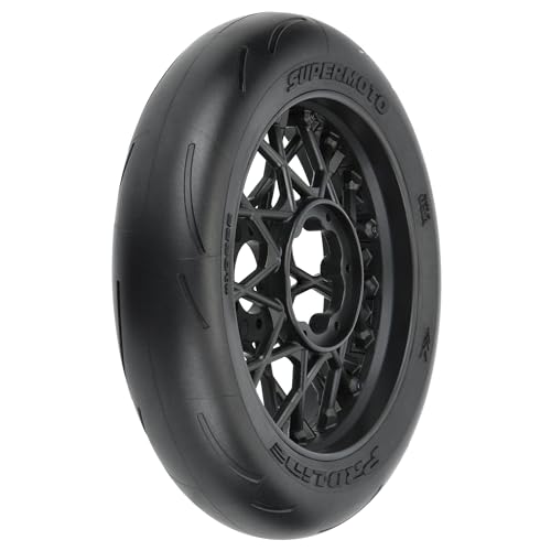 ProLine Racing 14 Supermoto Tire Front MTD Black Wheel PMMXSM PRO1022210 RC Tire - Image 1