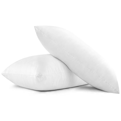 EIUE 2 Pack 20x30 Inch Bed Pillows, Soft Supportive Low Profile Pillows for Sleeping, Queen,White - Image 4