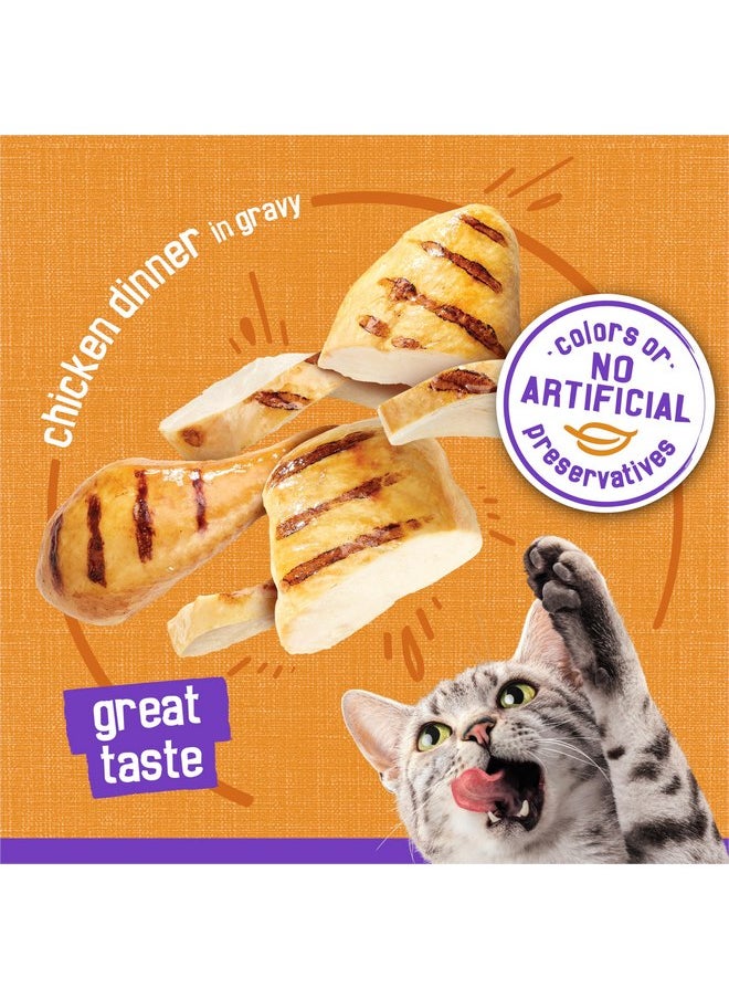 فريسكس طعام القطط الرطب Purina Friskies، قطع لحمية من الدجاج في المرق - (عبوة من 24 علبة) 5.5 أونصة  - Image 5