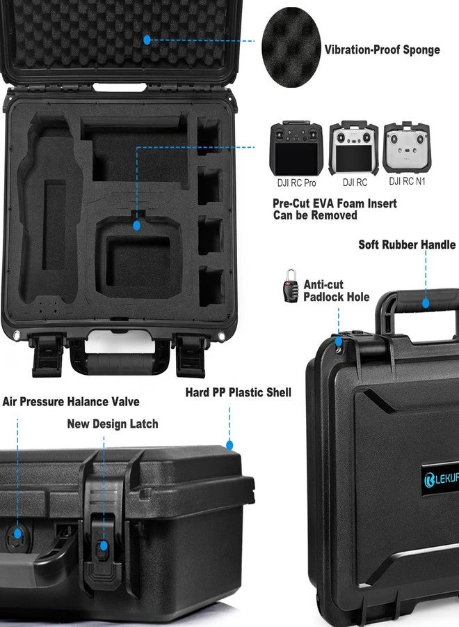 ليكوفي حقيبة حمل صلبة مقاومة للماء من Lekufee لطائرات DJI Mavic 3 Pro/Classic/Combo/Cine و RC Pro/RC 2/RC- N3/N2/N1 وملحقاتها (الحقيبة فقط) - Image 3