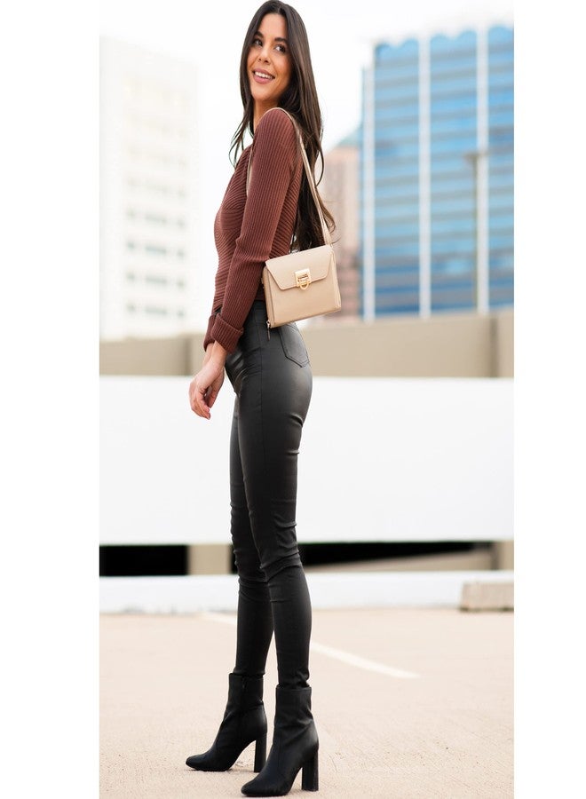 EVVE Small Crossbody Shoulder Bag For Women, Cell Phone Wallet Purse with Multiple Card Slots | Black - Image 2