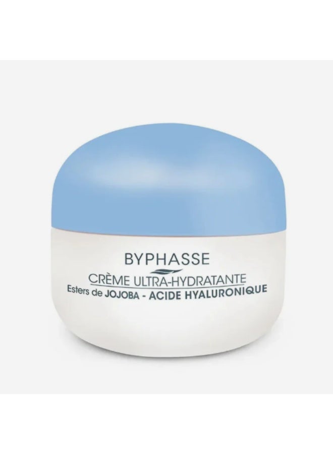Byphasse Ultra-Hydrating Hyaluronic Facial Cream – Intense Moisture Care, 50ml - Image 2