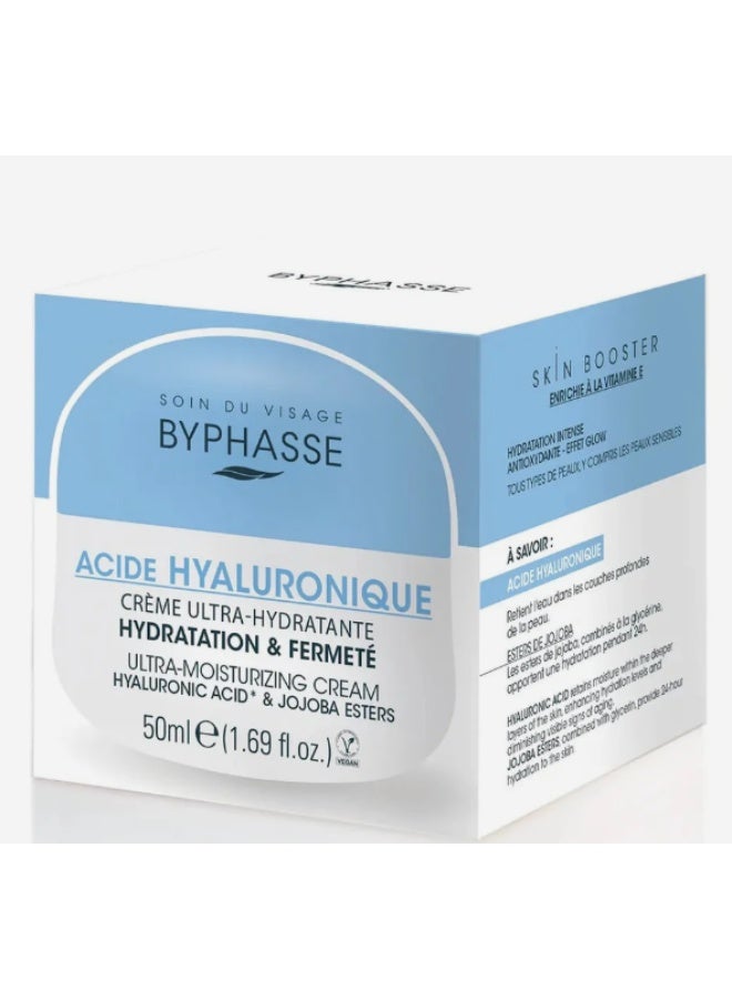 Byphasse Ultra-Hydrating Hyaluronic Facial Cream – Intense Moisture Care, 50ml - Image 1