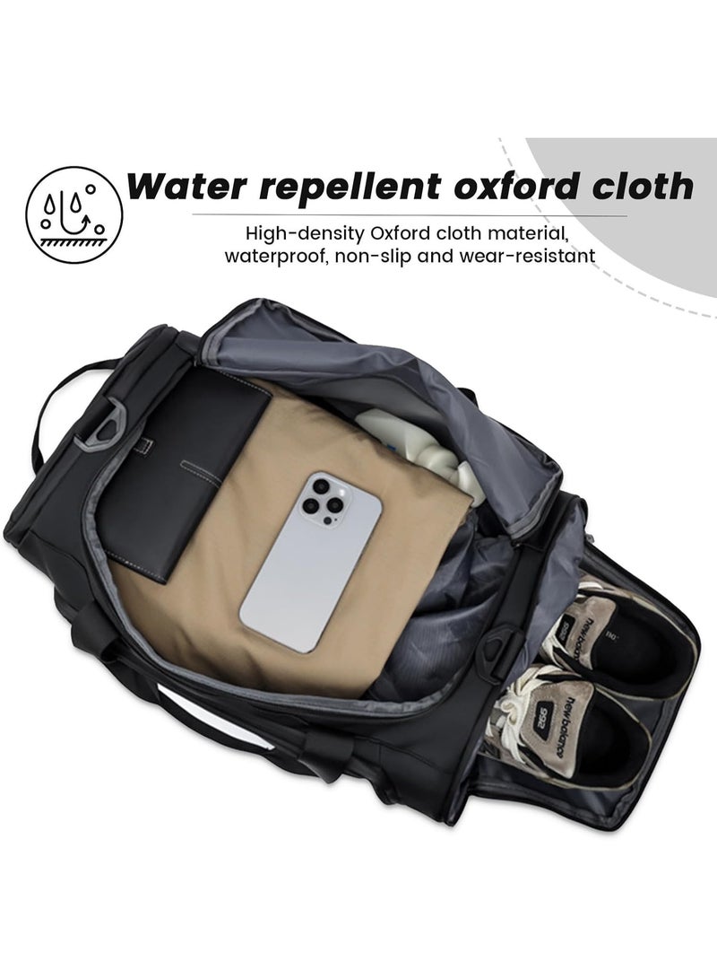 Genetic Gym Bag with Shoe Compartment, Travel Duffle Bag for Men and Women Waterproof Overnight Bag with Wet Pockets Sports Carryall Carry On Bag Holdall for Travel Swimming - Image 4