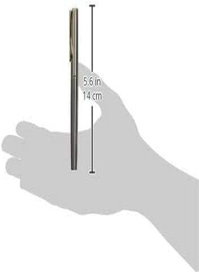 DIPLOMAT Traveller Stainless Steel Gold Roller Ball Pen - Image 2