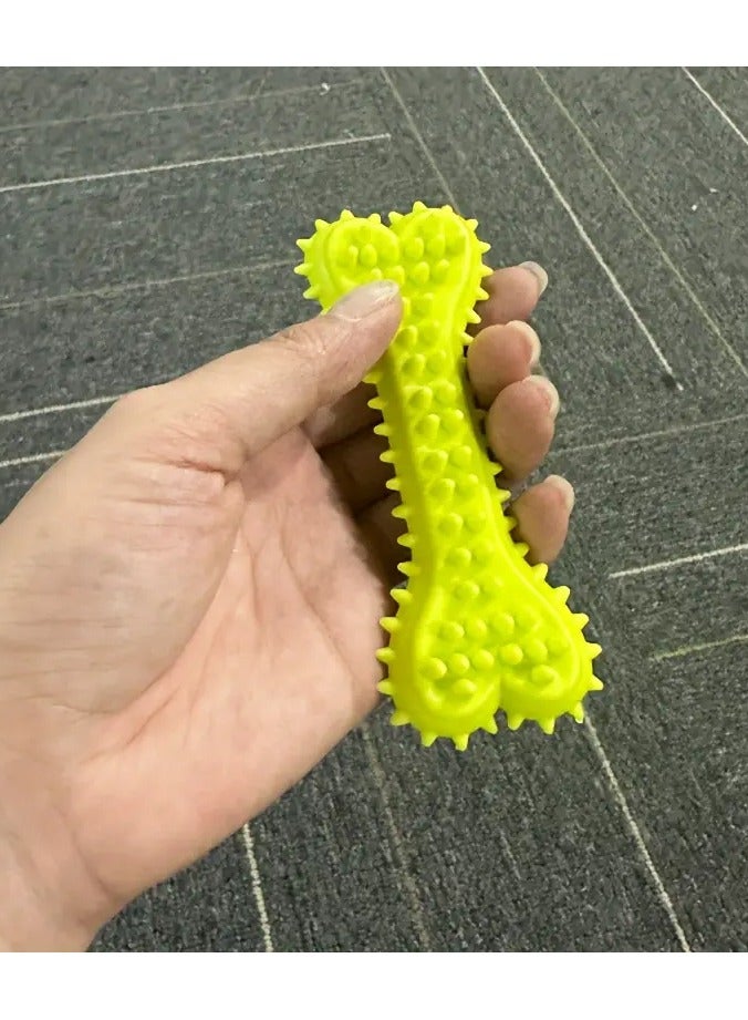 جلوسكي Polka Dot لعبة مضغ الكلب على شكل عظام - عصا فرشاة أسنان مطاطية متينة لتنظيف الأسنان والتدريب واللعب - Image 4