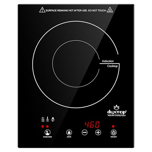 Duxtop Built-in Induction Cooktop, Portable Countertop Burner, Sensor Touch Induction Burner, 170-Minute Timer, Safety Lock, 1800W BT-200T1/8600BI - Image 1