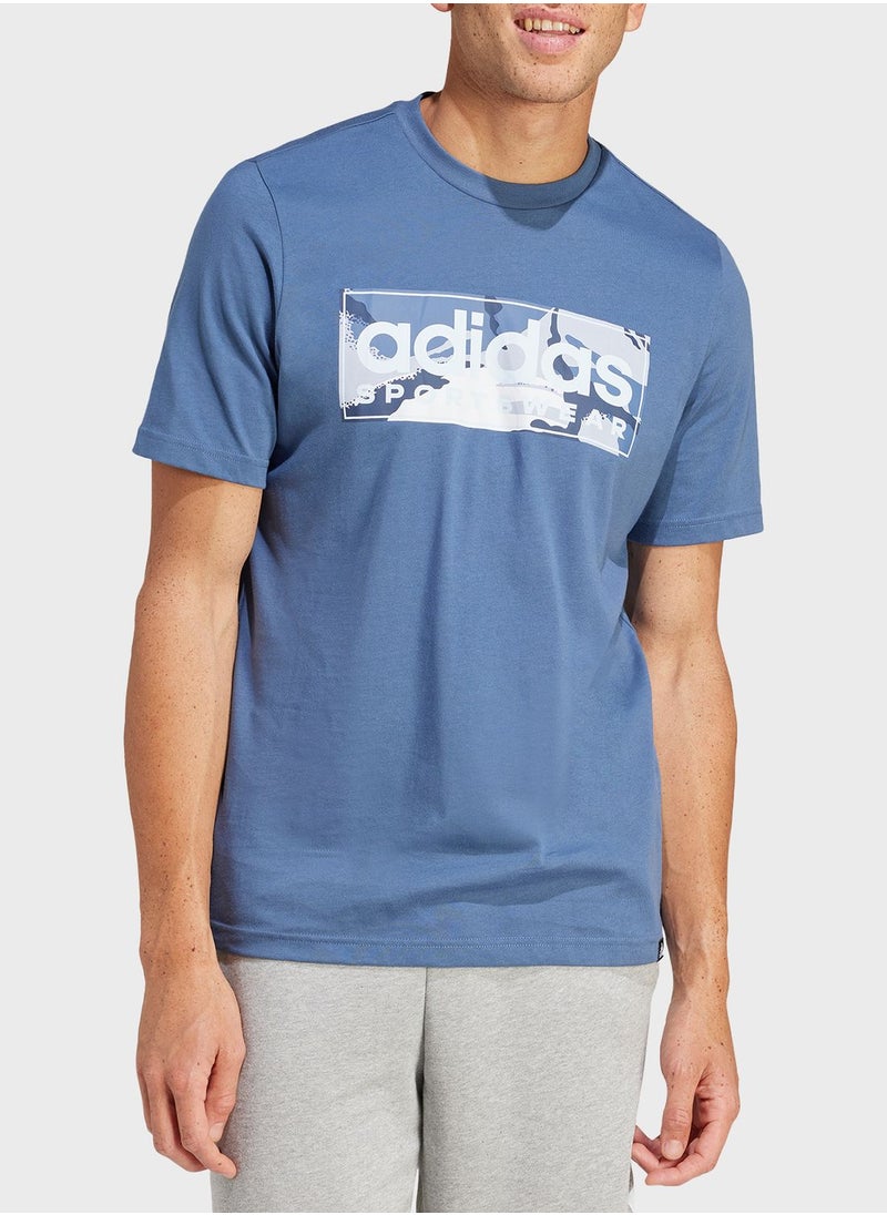 Adidas - Camo Graphic T-Shirt - Image 1