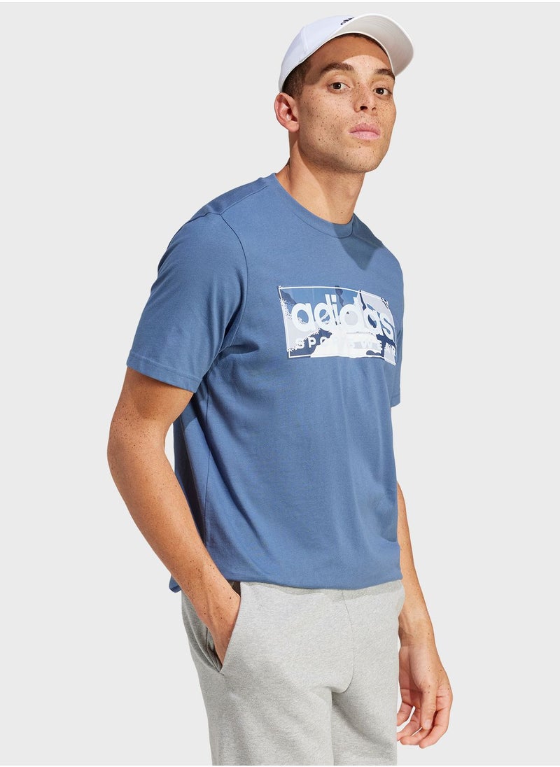 Adidas - Camo Graphic T-Shirt - Image 1