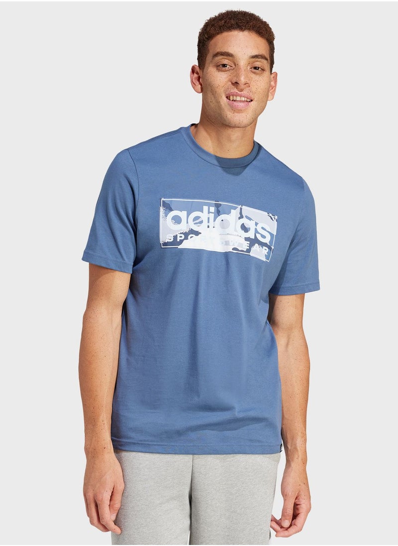 Adidas - Camo Graphic T-Shirt - Image 1