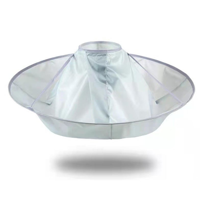 TUEQE Waterproof Haircut Cape Umbrella, Portable Hair Clippings Catcher for Adults Kids, Reusable Hairdressing Cloak with Anti-Static Nylon (Easy Storage, Salon & DIY Home Use) - Image 4