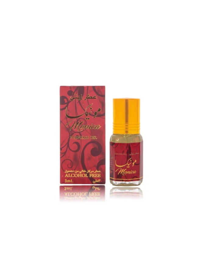 عطر مونيكا زيتي خالي من الكحول، 3 مل