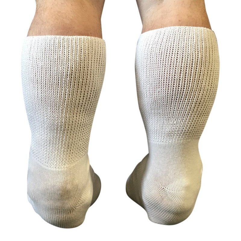 Extra Wide Bariatric Sock for Extreme Lymphedema Calf stretches to 30" (Black) - Image 4