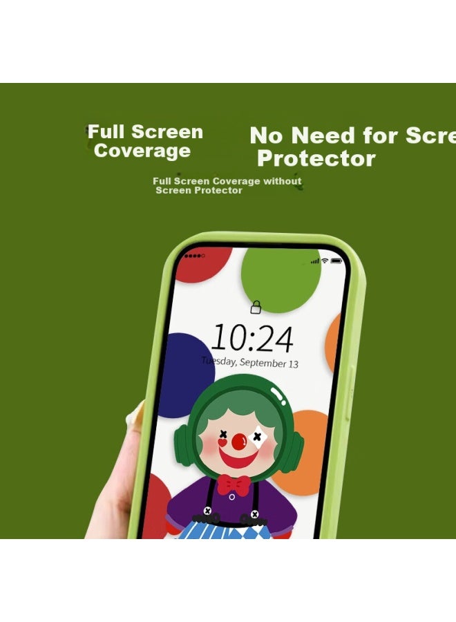 Zitai Apple 15 Phone Case Iphone 15 Pro Max Protective Cover Painted Personalized Creative Anti-Drop Shell [Green Humor] - Image 2