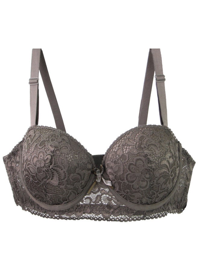 Women's Popular Large Size Bra Push-up Anti-sagging Underwired Underwear Bra Lace French Style