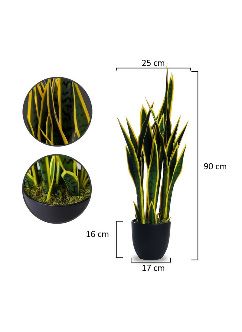 Yatai - YATAI Artificial Cactus Plant Cacti Fake Plant with Plastic Pot for Home Indoor/Outdoor Decoration – Artificial Plants (90cm) - Image 1