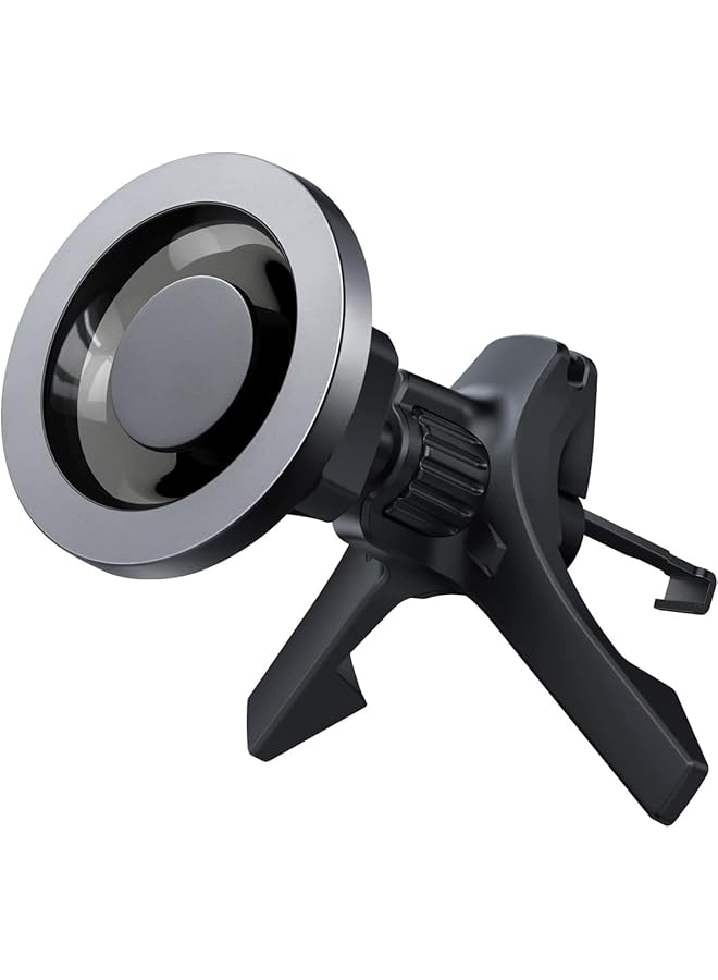 Green Tiger HaloLock Car Mount Magnetic Phone Holder, Does Not Support Charging, Compatible with iPhone 14/14 Plus/14 Pro/14 Pro Max and iPhone 13/12 Series, Metallic Grey - Image 1