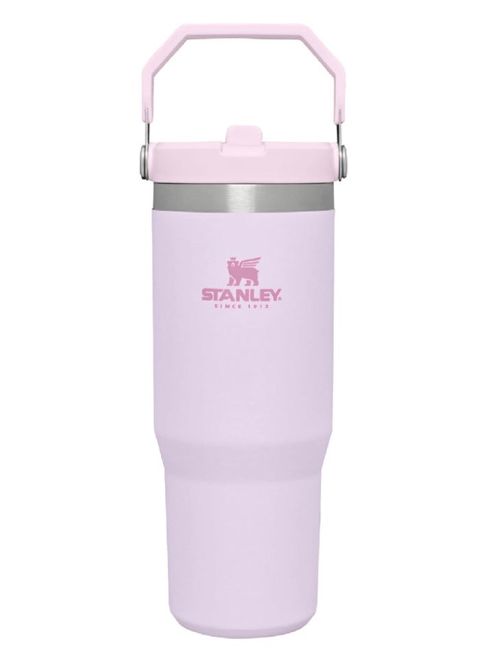 stanley IceFlow 2.0 Flip Straw Tumbler | With Handle | Twist-On Lid and Flip-Up Straw | Leak-Resistant Water Bottle | Insulated Stainless Steel | BPA-Free | Pink | 1-Pack | 30 oz - Image 2