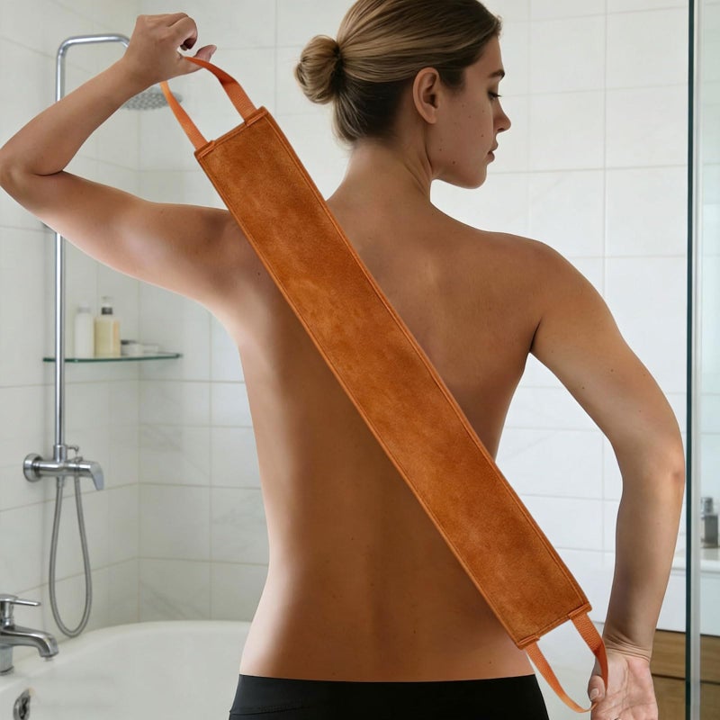 FUNAN Self Tanning Applicator Kit with Tanning Glove for Self Tan Mitt, Back Lotion Applicator, Mini Mitt and Ultra Soft Self Tanner Brush Bamboo Kabuki Brush, Brown - Image 5