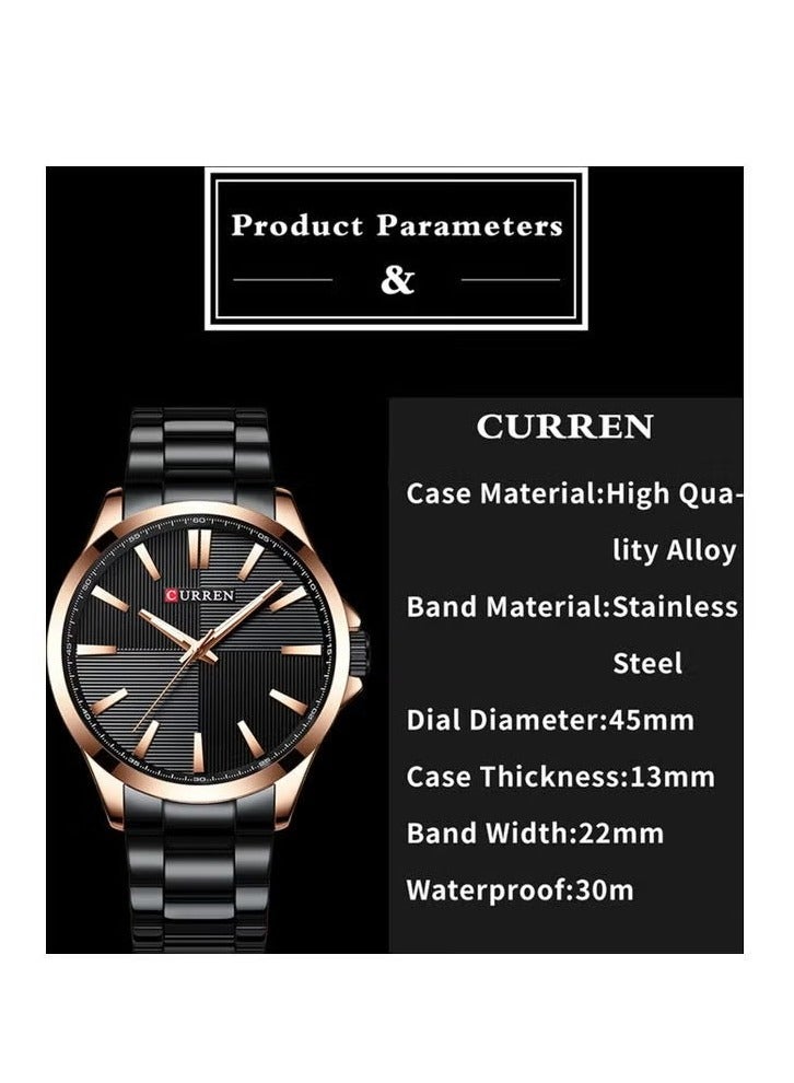 CURREN Waterproof Outdoor Stainless Steel Wrist Watch - Image 2