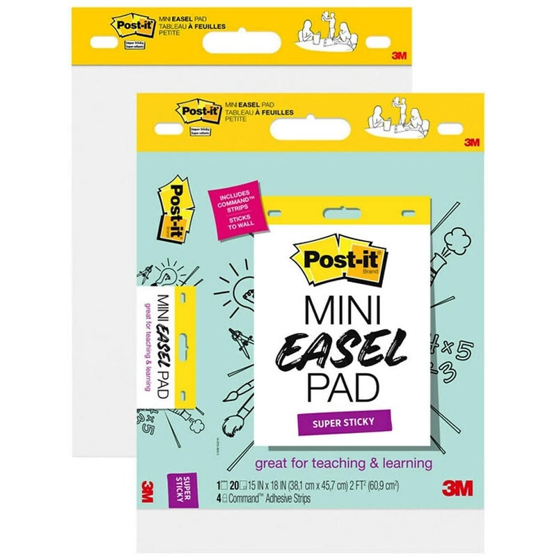 3M Post-itÂ® Post it Super Sticky Mini Easel Pad - Image 1