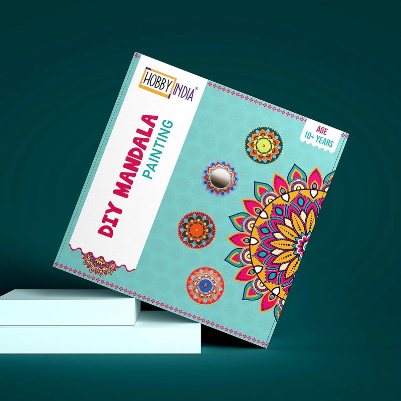 HOBBY INDIA DIY Mandala Painting Kit Coasters Rangoli Art and Craft Kit for Girls Boys 1012 Years Coaster DIY Kit Set of 6 Festive Gifting Home Decor - Image 3