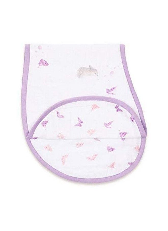 Masilo Organic Cotton Muslin Burp & Bibs Toddlers Cloth Gift Set For Newborn Baby Pack Of 1Bunny Butterfly  - Image 2