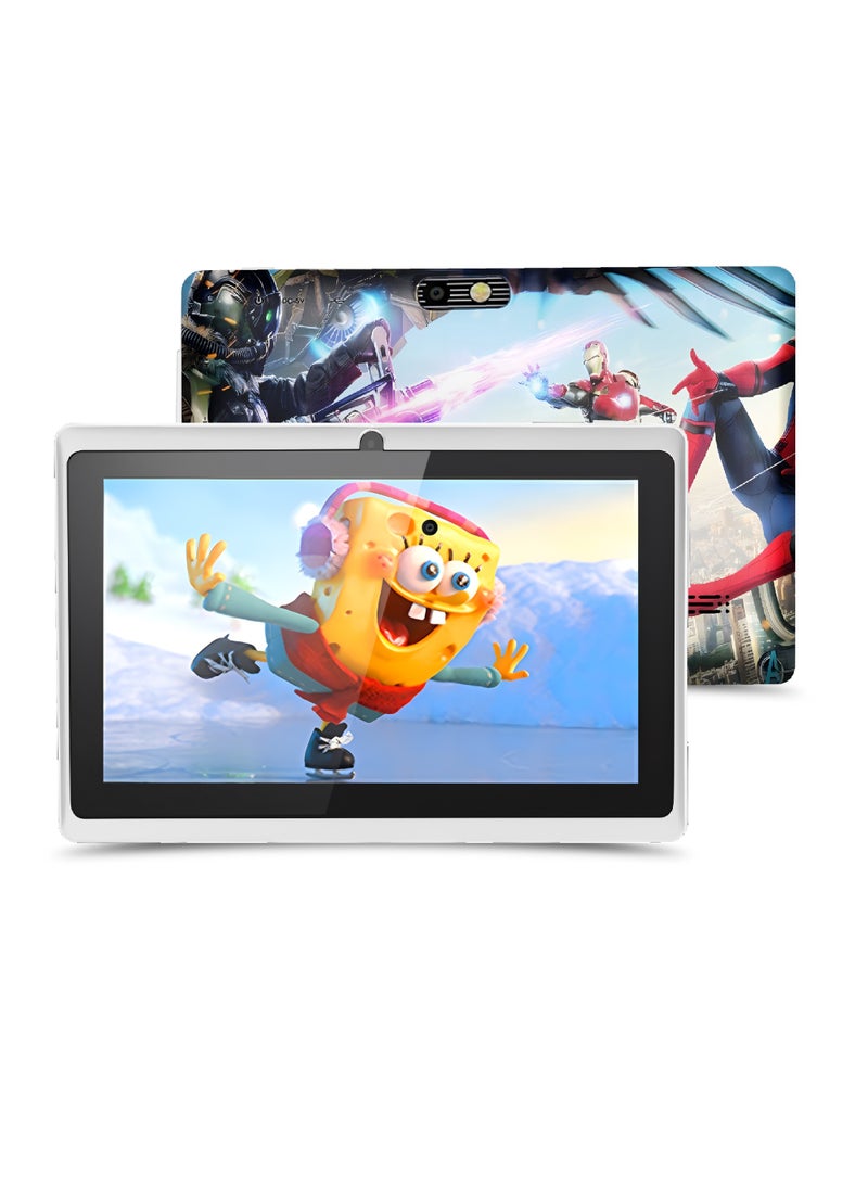 AROAQ Q85 Kids Learning Tablet, 7 Inch Large Display Touch Screen Pad, 2GB RAM 16GB ROM Dual Camera Wifi Tablet, Portable Kids Educational Tablet, (1pc, Spider Design) - Image 1