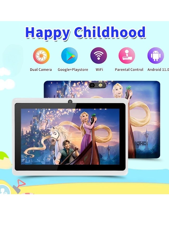 AROAQ Q85 Kids Learning Tablet, 7 Inch Large Display Touch Screen Pad, 2GB RAM 16GB ROM Dual Camera Wifi Tablet, Portable Kids Educational Tablet, (1pc, Spider Design) - Image 3