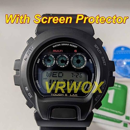 VRWOX [3-Pcs TPU Screen Protector For DW-6900 DW6900-1V Watch,Full Coverage Screen Protector for HD Clear Anti-Bubble and Anti-Scratch For (DW-6900) - Image 4