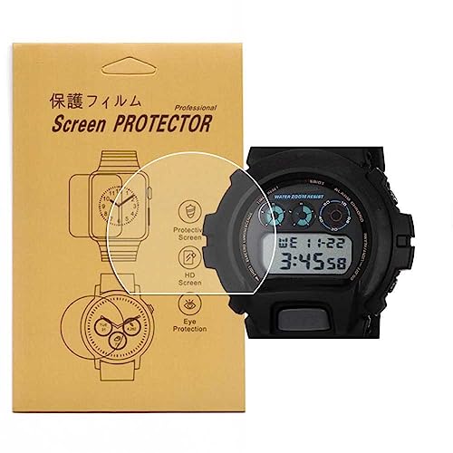 VRWOX [3-Pcs TPU Screen Protector For DW-6900 DW6900-1V Watch,Full Coverage Screen Protector for HD Clear Anti-Bubble and Anti-Scratch For (DW-6900) - Image 1