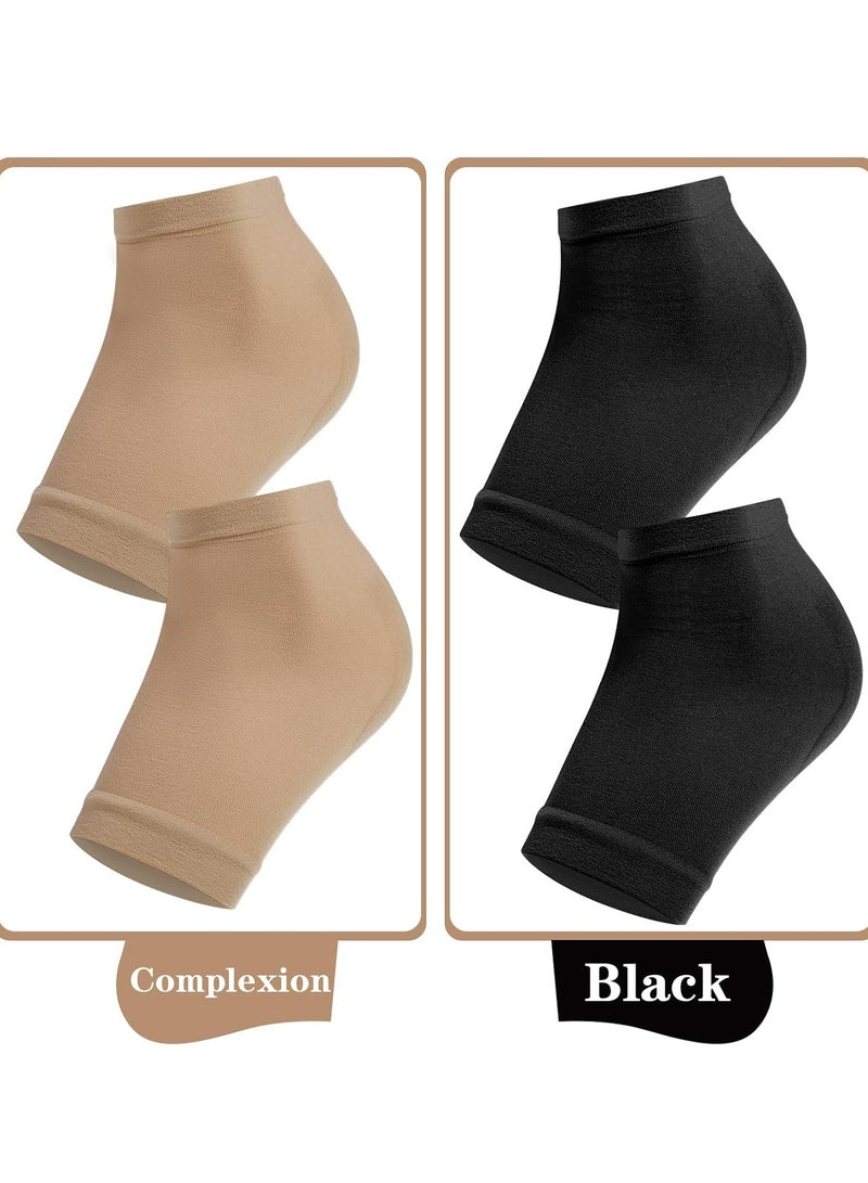 Oasisgalore 2 Pairs Silicone Heel Protectors Heel Cushion Pads for Foot Heel Pain Relief - Image 3