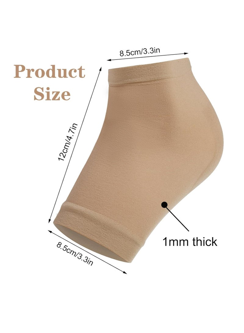 Oasisgalore 2 Pairs Silicone Heel Protectors Heel Cushion Pads for Foot Heel Pain Relief - Image 2