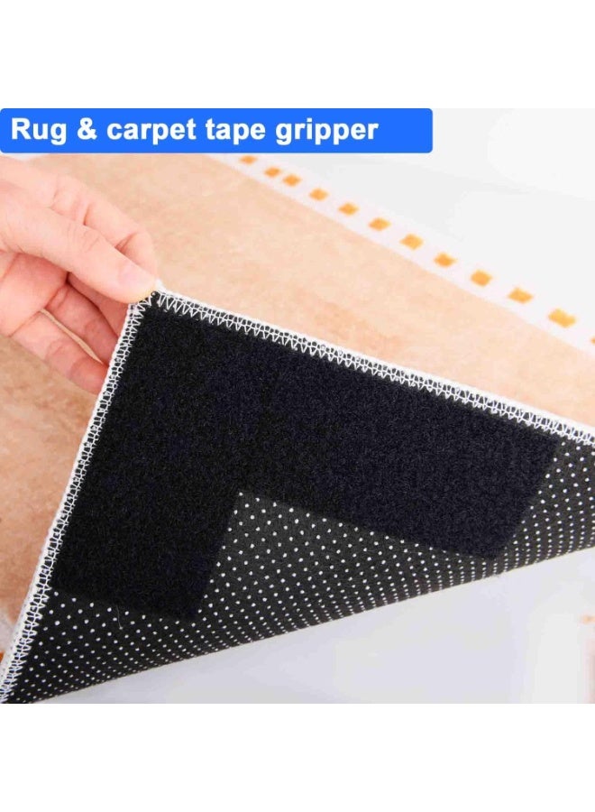 ثري ام شريط لاصق فيلكرو 2 انش × 4 انش، 20 ازواج، شريط لاصق متشابك شديد التحمل، شريط تعليق الصور، تثبيت مزدوج الجوانب للسجاد والسجاد - Image 3