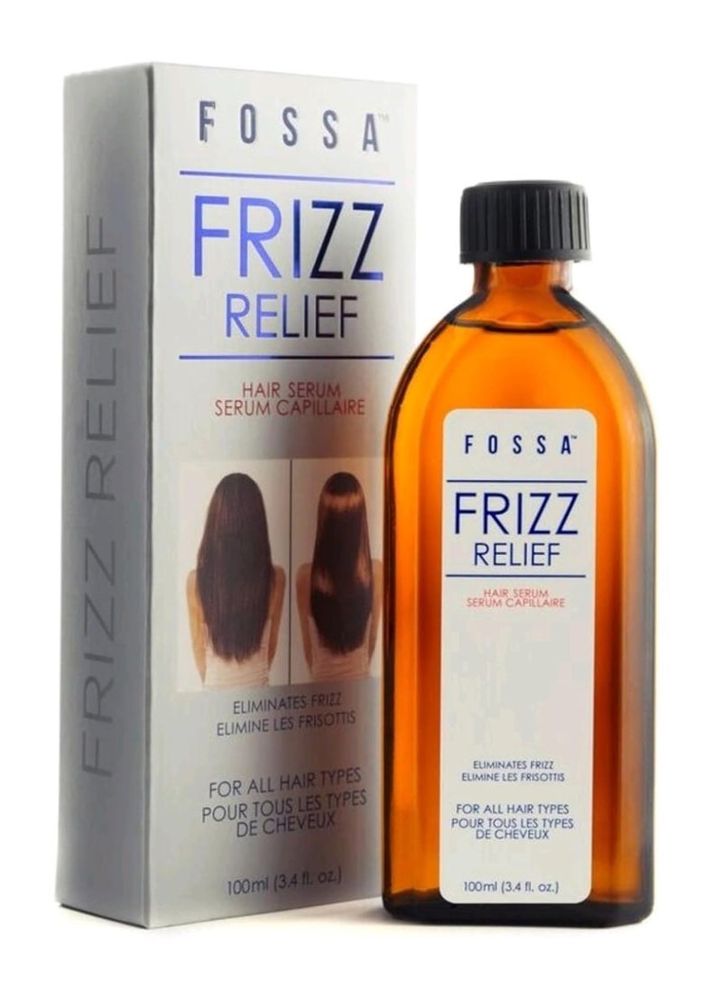 FOSSA Fossa Hair Oil for Frizzy Hair | Lightweight Hair Treatment Oil for Anti-Frizz Control, Nourishes, Adds Shine, Protects, Increases Elasticity for All Hair Types | 100ml, 3.4 fl. oz.  - Image 1