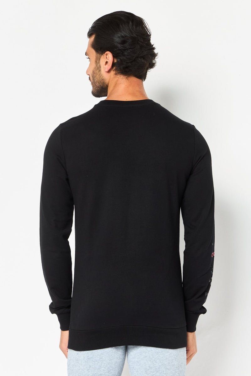 PUMA Men Slim Fit Long Sleeve Outdoor Sweatshirts, Black - Image 3