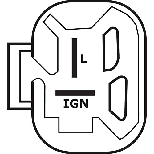 DB Electrical مولد كهربائي DB Electrical ROTA0217 متوافق مع/بديل لـ 0.458333 ساعة 75 أمبير نوع مروحة داخلية منظم داخلي دوران عقارب الساعة 12 فولت ميتسوبيشي صناعي متنوع - Image 2