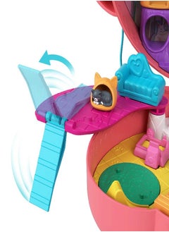 Polly Pocket Polly Pocket Starring Shani Cuddly Cat Purse, Pet Vet Theme with 2 Micro Dolls & 18 Accessories, Pop & Swap Peg Feature, Great Gift for Ages 4 Years Old & Up  - Image 3